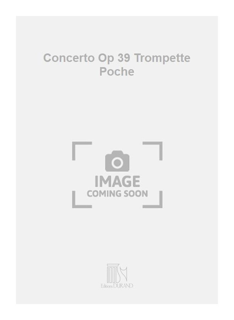 Concerto Op 39 Trompette Poche